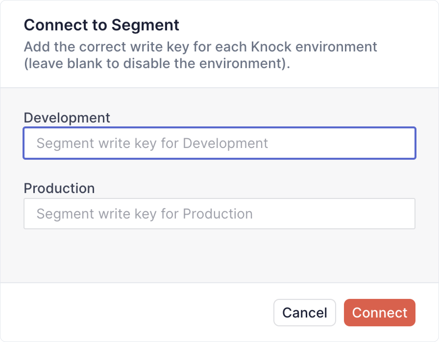 Segment extension configuration example